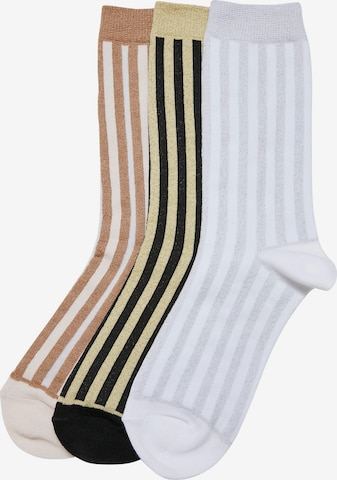 Chaussettes Urban Classics en beige : devant