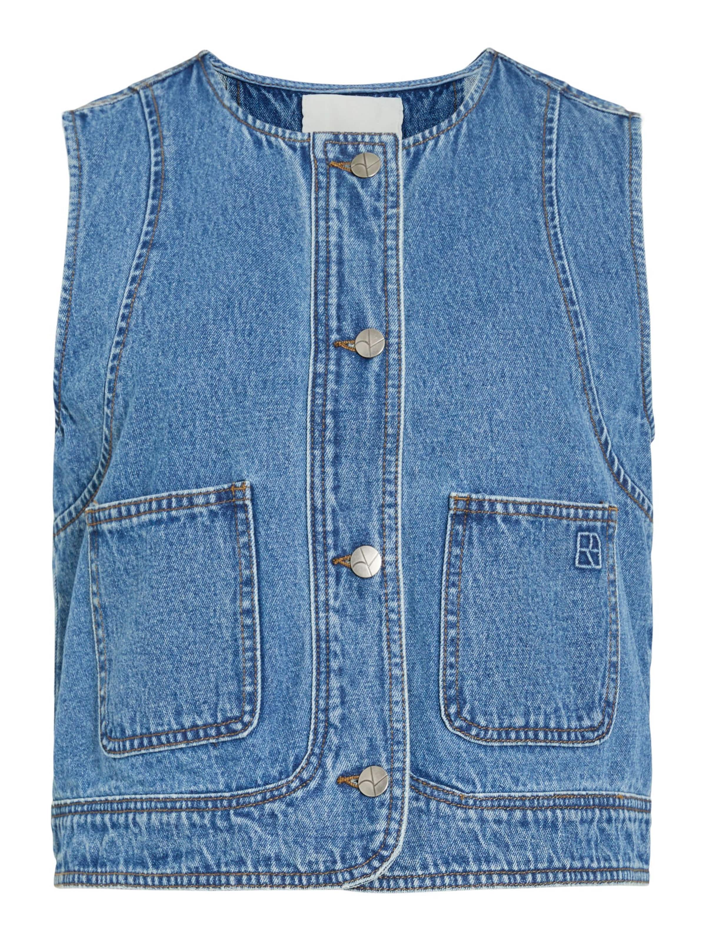 ROUGE EDIT Vest in Blue: front