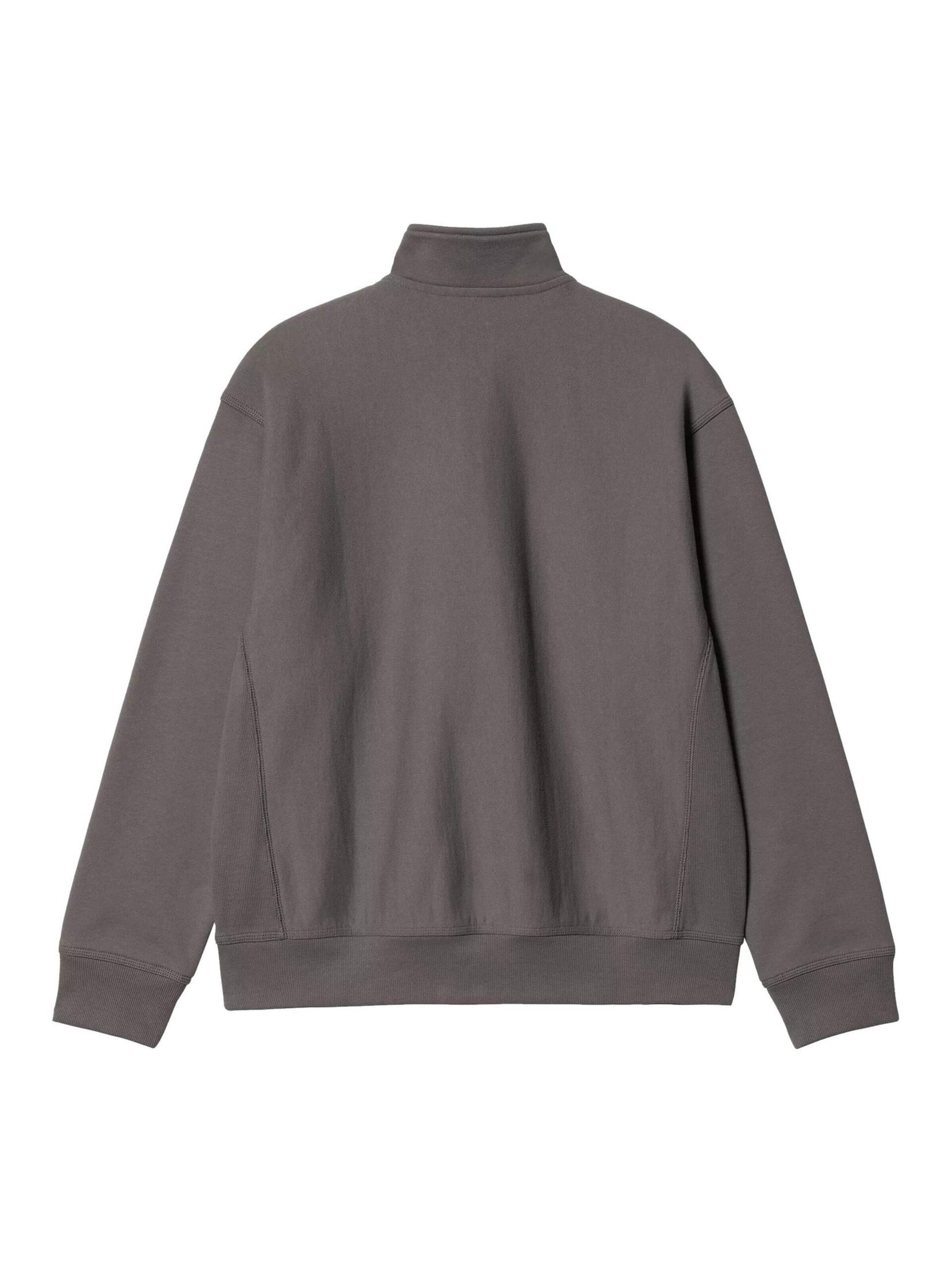 Carhartt WIP Pullover 'Half Zip American Script'‌ in Grau