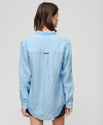 Superdry Blouse in Blauw: voorkant