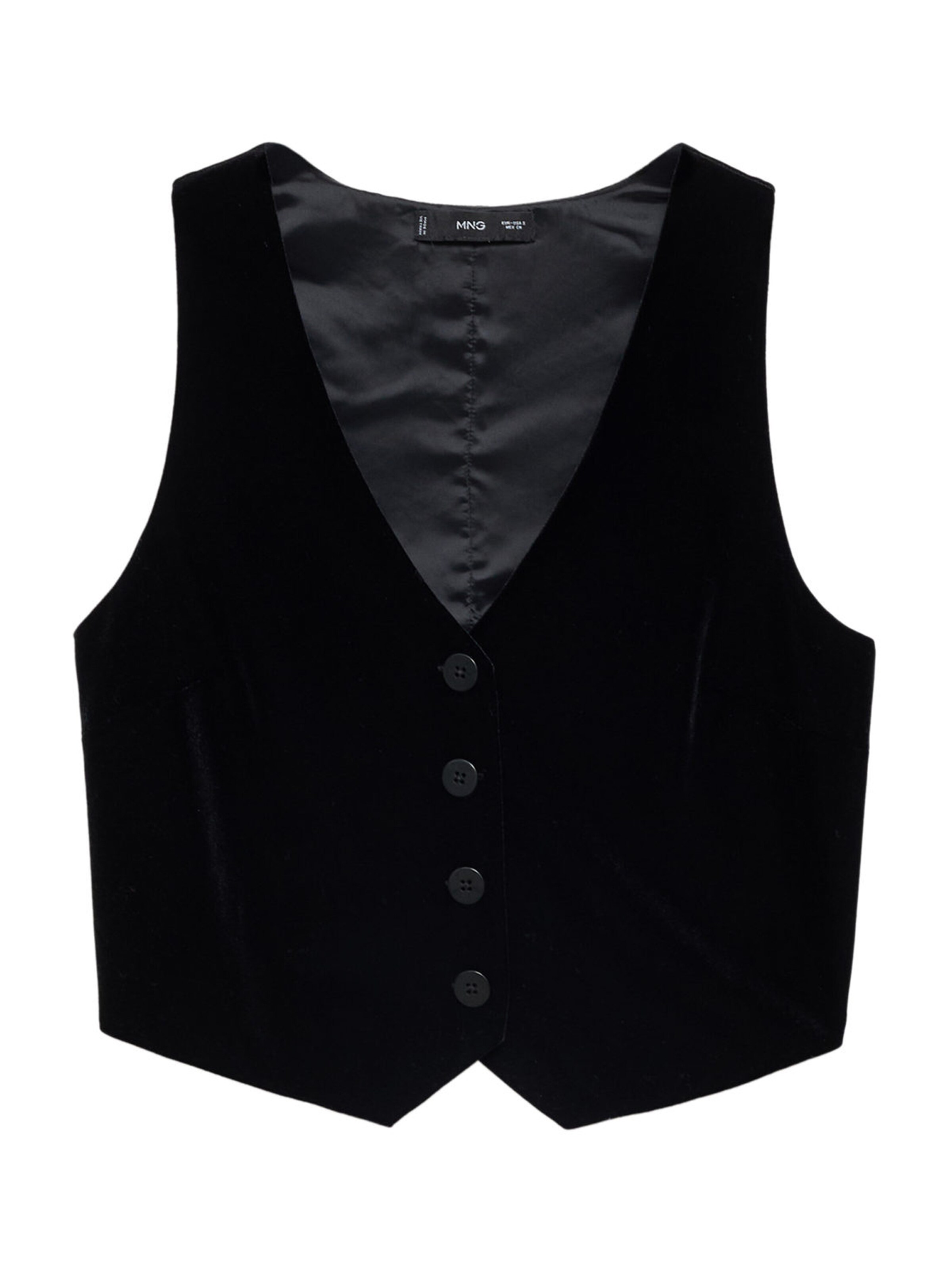 MANGO Suit vest 'XENPHI' in Black: front