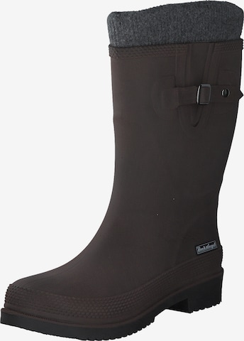 Bottes en caoutchouc BOCKSTIEGEL en marron : devant