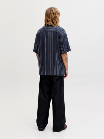 mėlyna JACK & JONES Patogus modelis Marškiniai 'JJEBRADLEY'