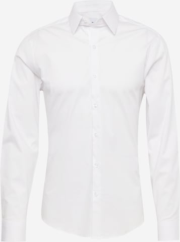 Chemise TOPMAN en blanc : devant