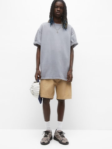 Largi Pantaloni de la Pull&Bear pe bej