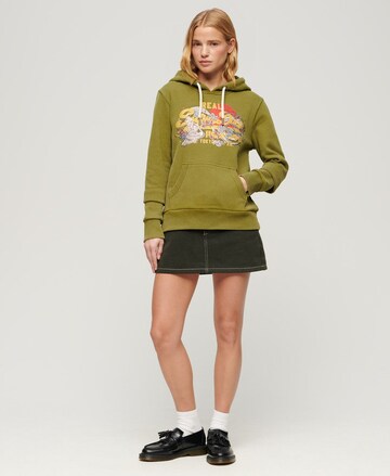 Superdry Sweatshirt 'Tokyo' in Green