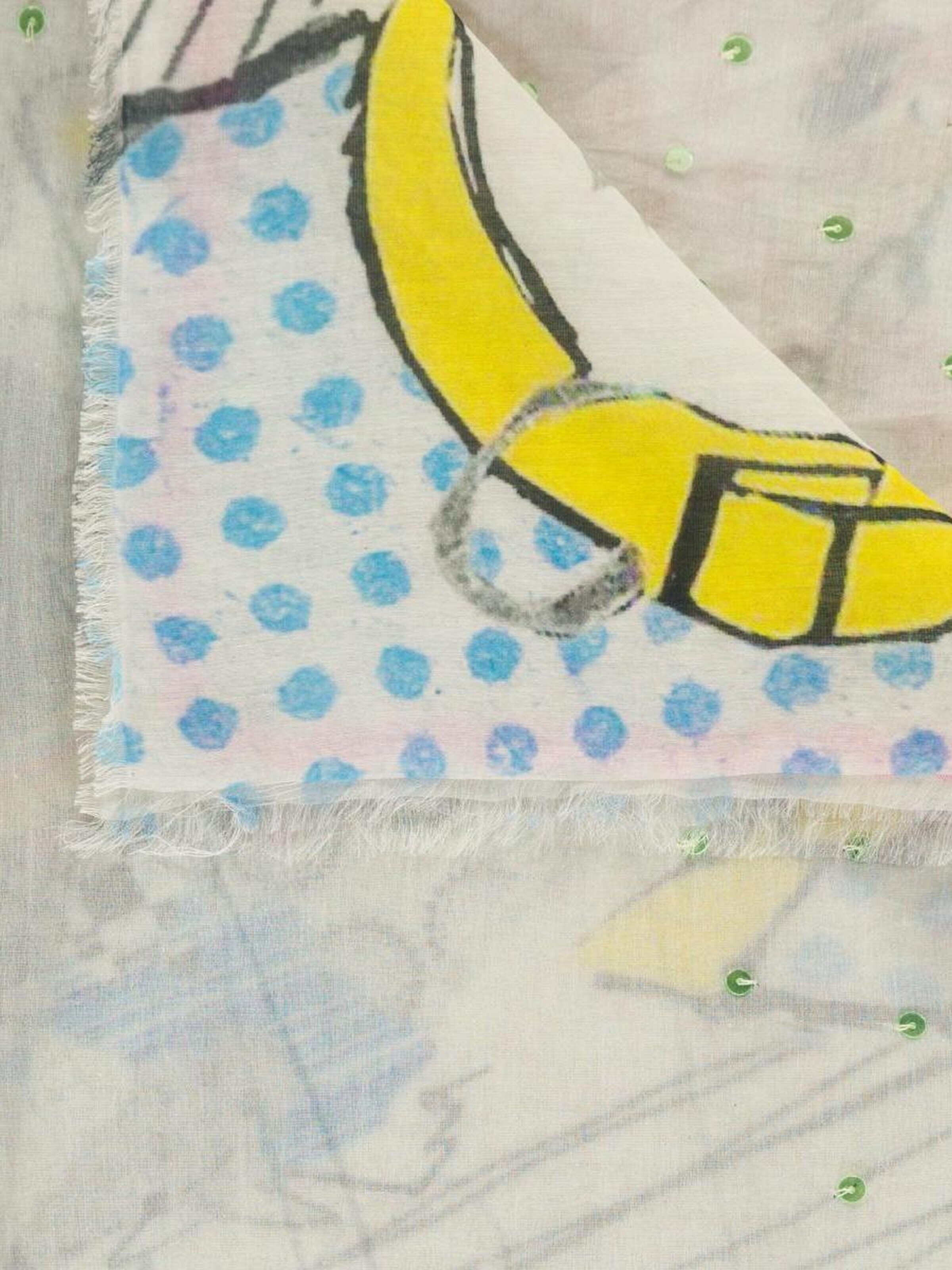 Passigatti Tuch 'Schal bunt mit Patch Design'‌‌ in Weiß