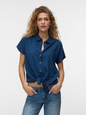 VERO MODA Bluse 'VMTHEA' i blå: forside