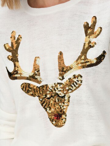 Pull-over 'Xmas' ONLY en blanc