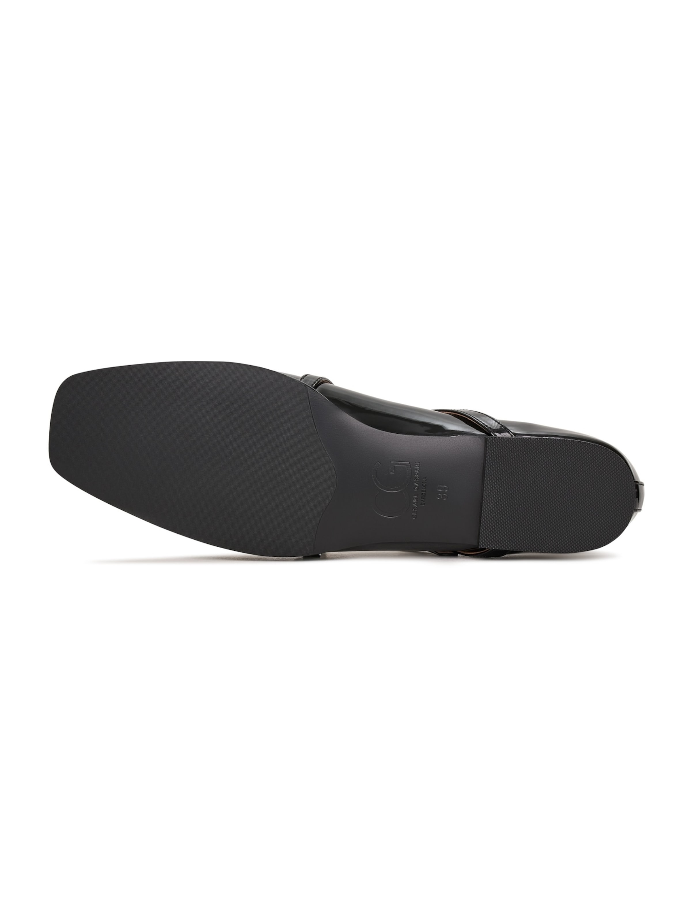CESARE GASPARI Riemchenballerina in Schwarz