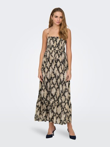 Robe d’été 'ONLElena' ONLY en beige : devant