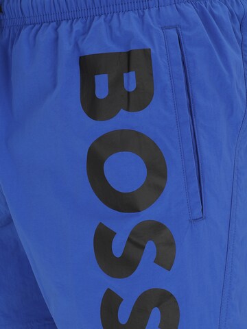 BOSS Plavecké šortky 'Octopus' – modrá