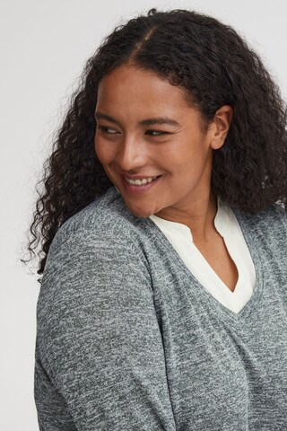 Fransa Curve Sweater 'REXAN' in Grey