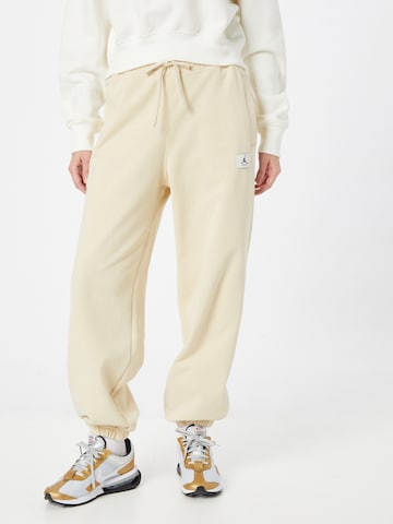 Effilé Pantalon Jordan en beige : devant