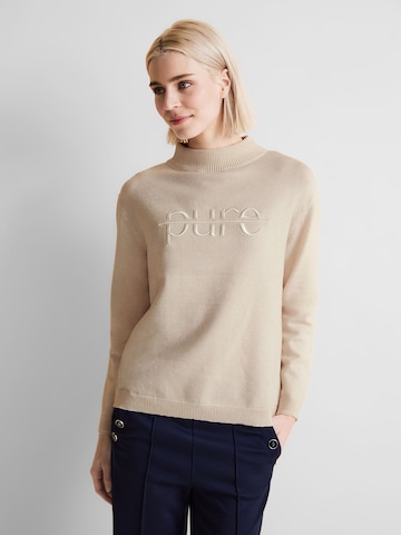 STREET ONE Sweater in Beige: front