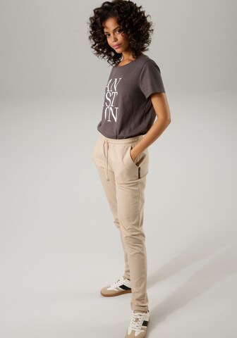 Aniston CASUAL Tapered Hose in Beige
