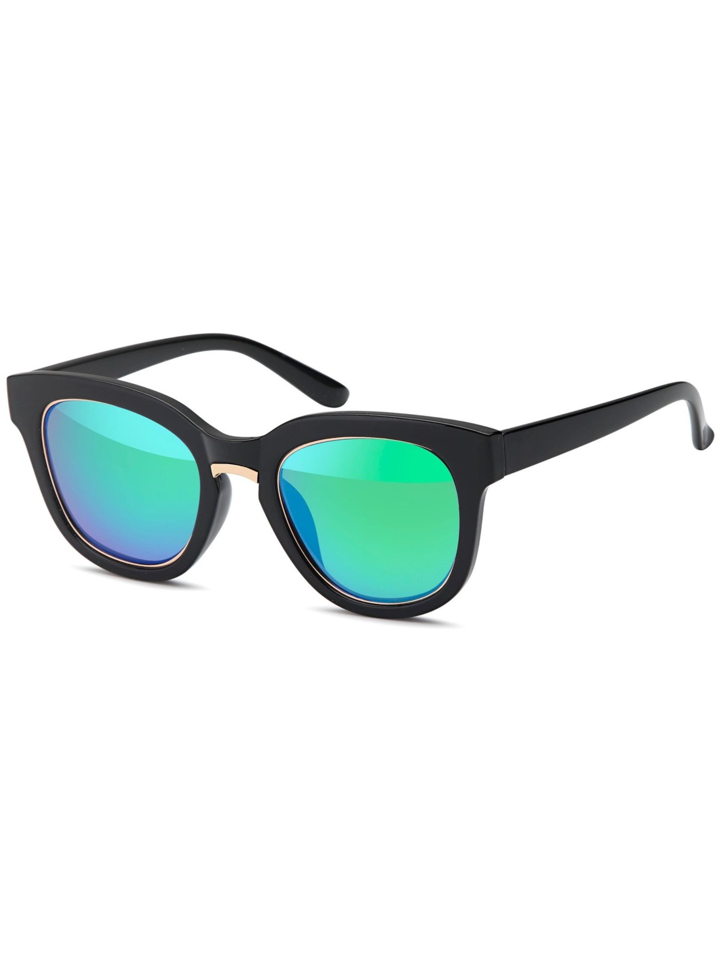 styleBREAKER Sonnenbrille 'Nerd Sonnenbrille mit Kunststoff Metall Rahmen' in Einheitsgröße in aqua, Produktansicht