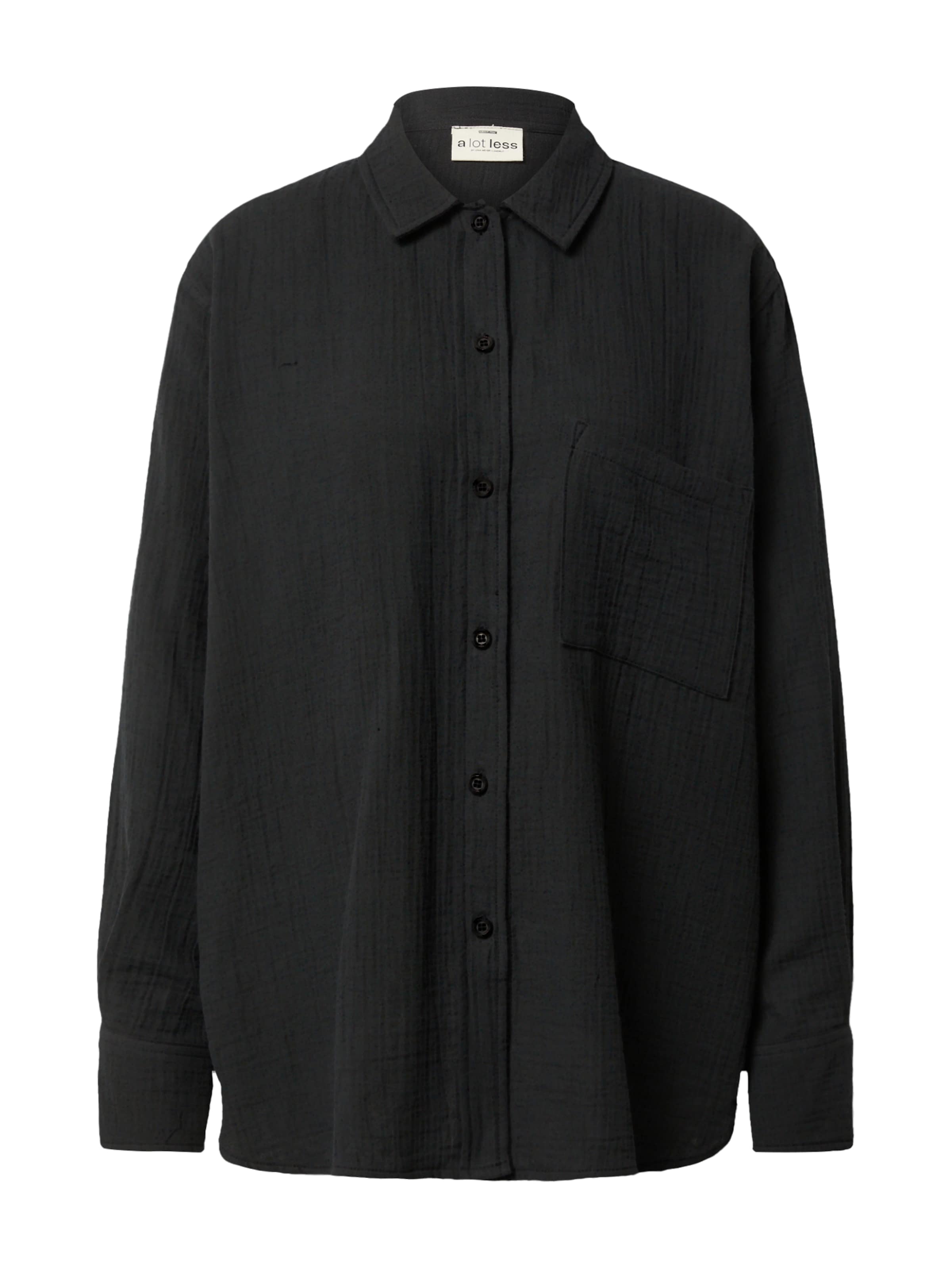 A LOT LESS Bluse 'NANA' in Schwarz: Vorderseite