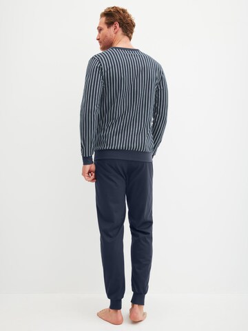 CALIDA Pyjama lang 'Cotton Special'‌‌ in Blau