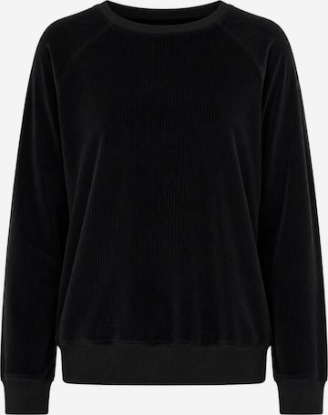 Leela COTTON Sweatshirt in Black: front