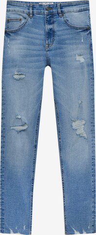 Pull&Bear Skinny Jeans in Blau: predná strana