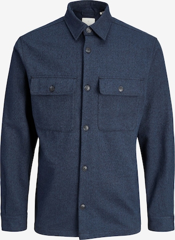 JACK & JONES Button Up Shirt in Blue: front