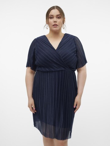 Vero Moda Curve Kleid 'MALONE' in Blau: predná strana