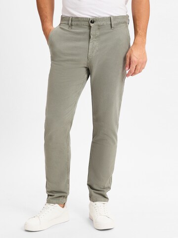 BOSS Regular Chino trousers in Green: front