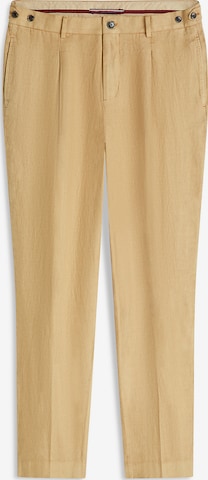 TOMMY HILFIGER Regular Trousers with creases in Brown: front