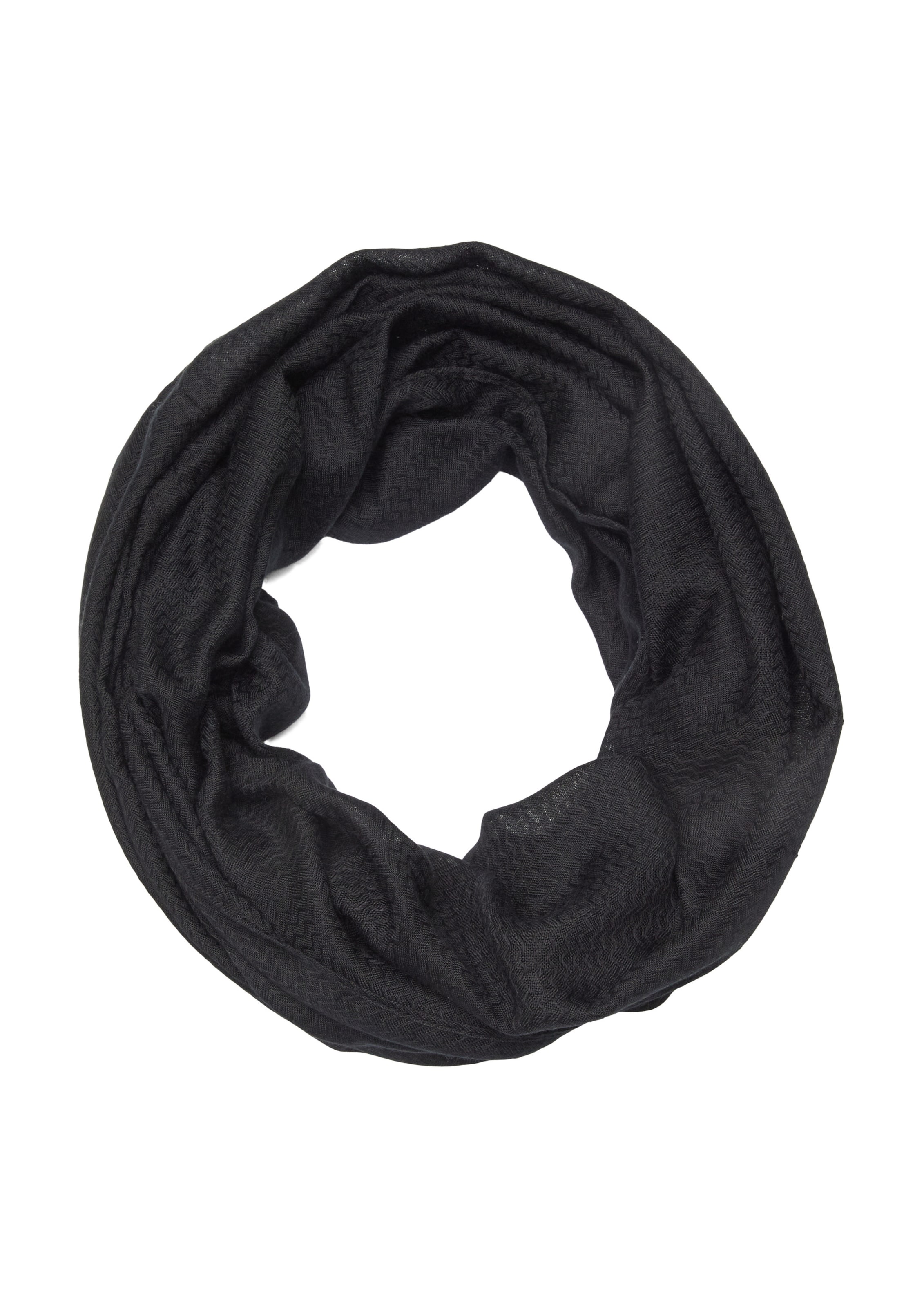 Écharpe tube s.Oliver en noir : devant