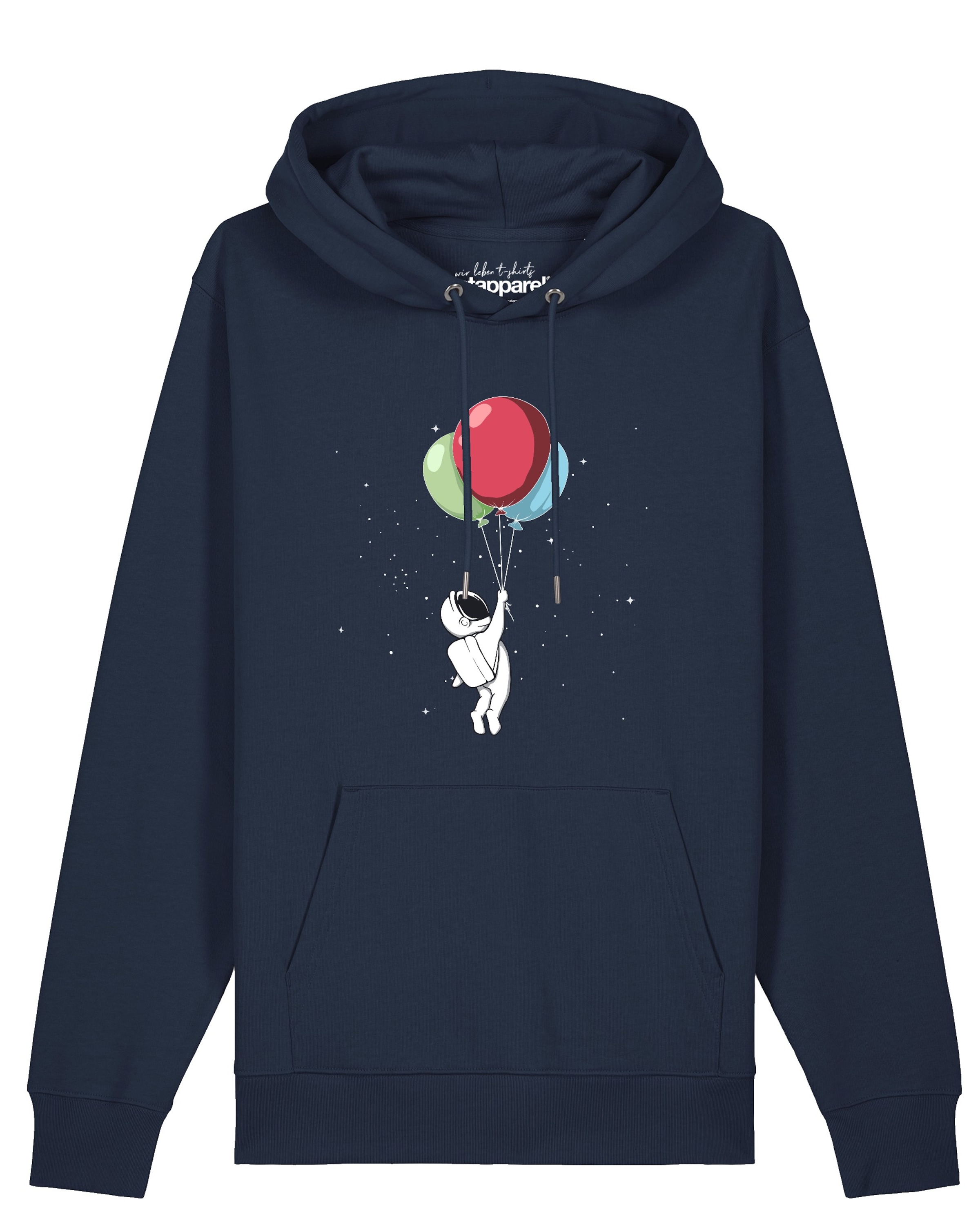 Sweat-shirt ' Little Balloon Astronaut ' Watapparel en bleu : devant