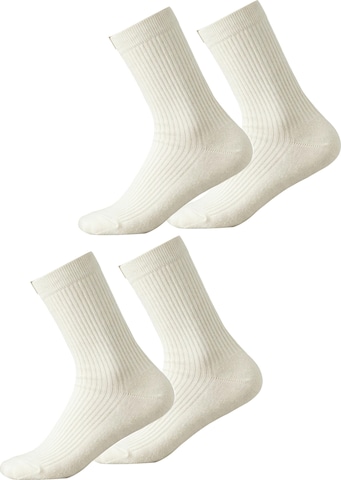 Millo Socks 'Cosy Steps' in White: front