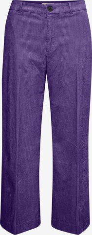 Part Two Pleated Pants 'Kirse' in Purple: front