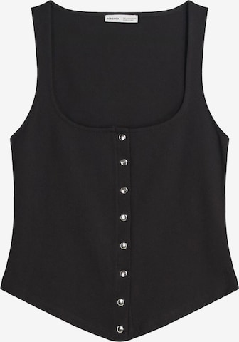Bershka Top in Schwarz: Vorderseite