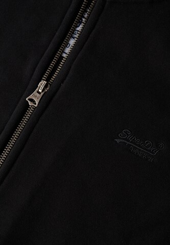 Superdry Sports sweat jacket 'Essential' in Black