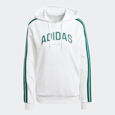 ADIDAS SPORTSWEAR Sport sweatshirt i smaragd / vit, Produktvy