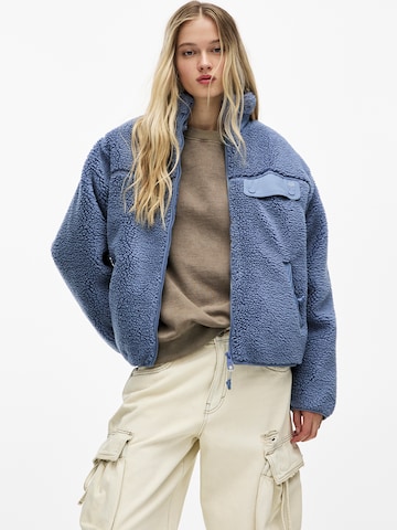 Pull&Bear Sweatjacke in Blau: Vorderseite