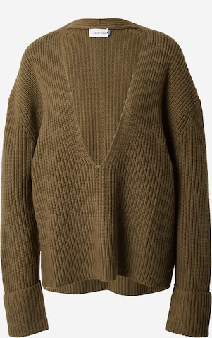 Calvin Klein Sweater in Green: front