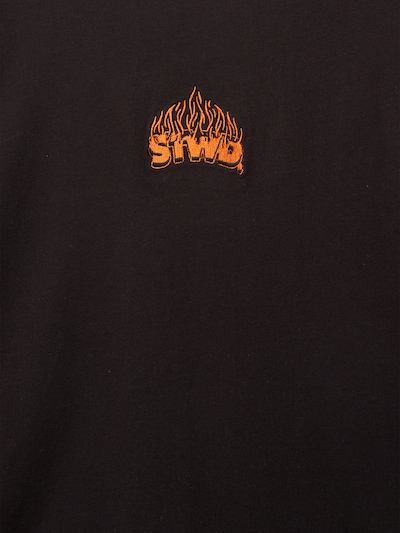 Pull&Bear T-Shirt 'STWD' en S en orange / noir, Vue avec produit