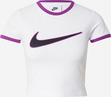 Tricou de la Nike Sportswear pe alb: față