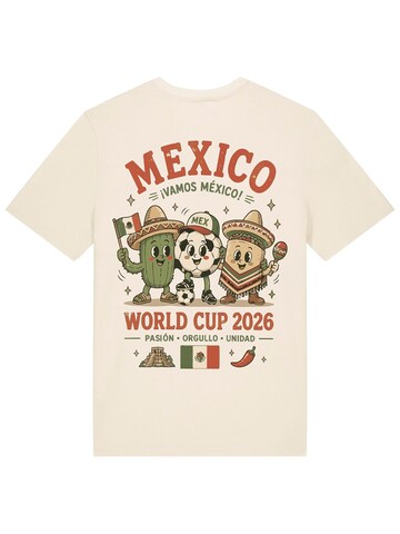 RoamLikeSummer Shirt 'Mexico WM26'‌‌‌‌‌‌‌ in Beige: Vorderseite