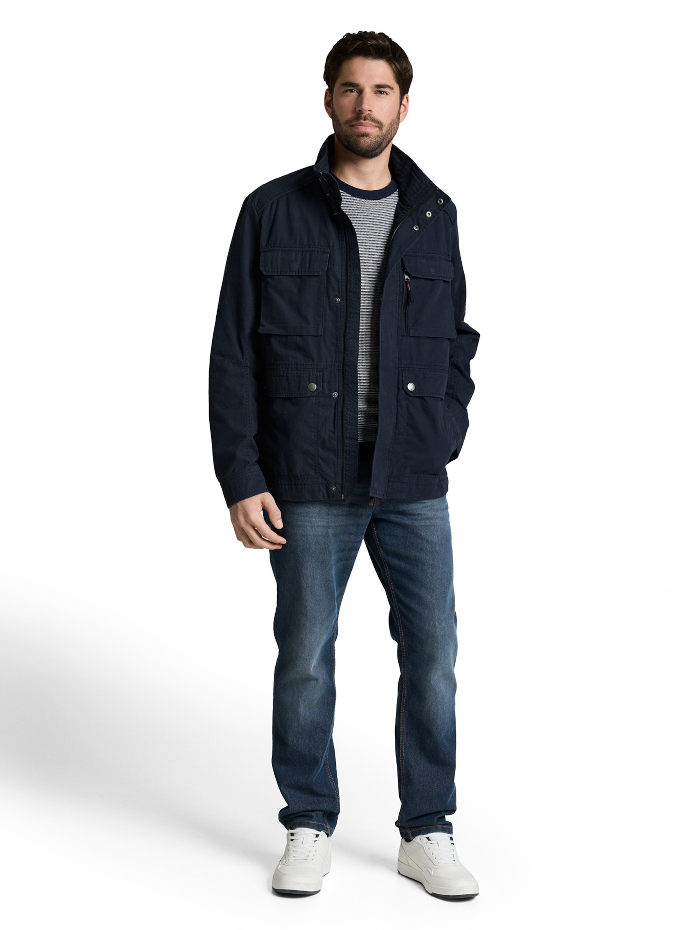 TOM TAILOR Tussenjas in Blauw