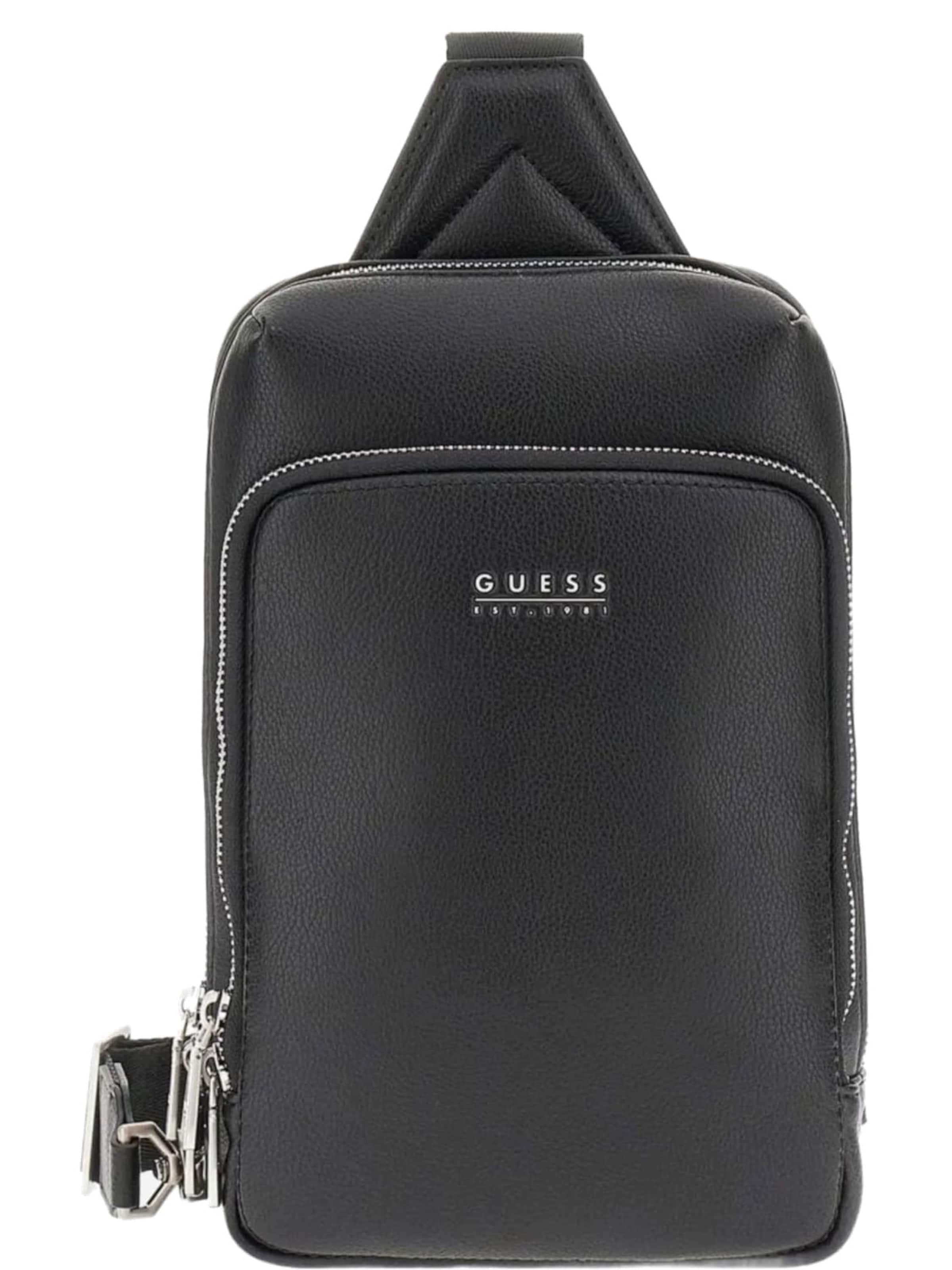 GUESS Rygsæk 'Guess Sacoche Milano Backpack Black' i One Size i sort, Produktvisning