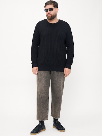 Jack & Jones Plus Πουλόβερ 'JPRBLUBARKLEY' σε μαύρο