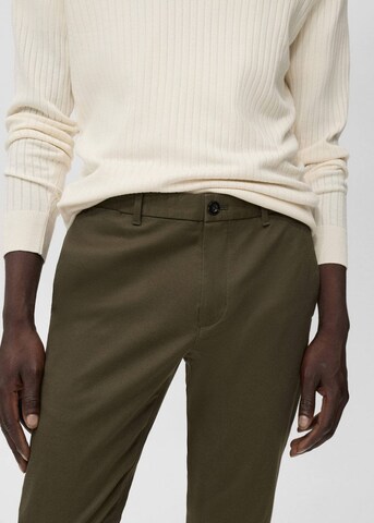 MANGO MAN Slimfit Chinohose 'Barna' in Grün