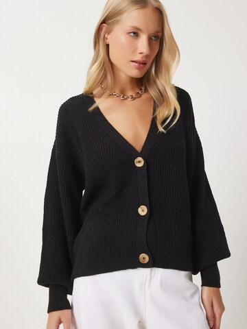 Happiness İstanbul Kardigán - fekete