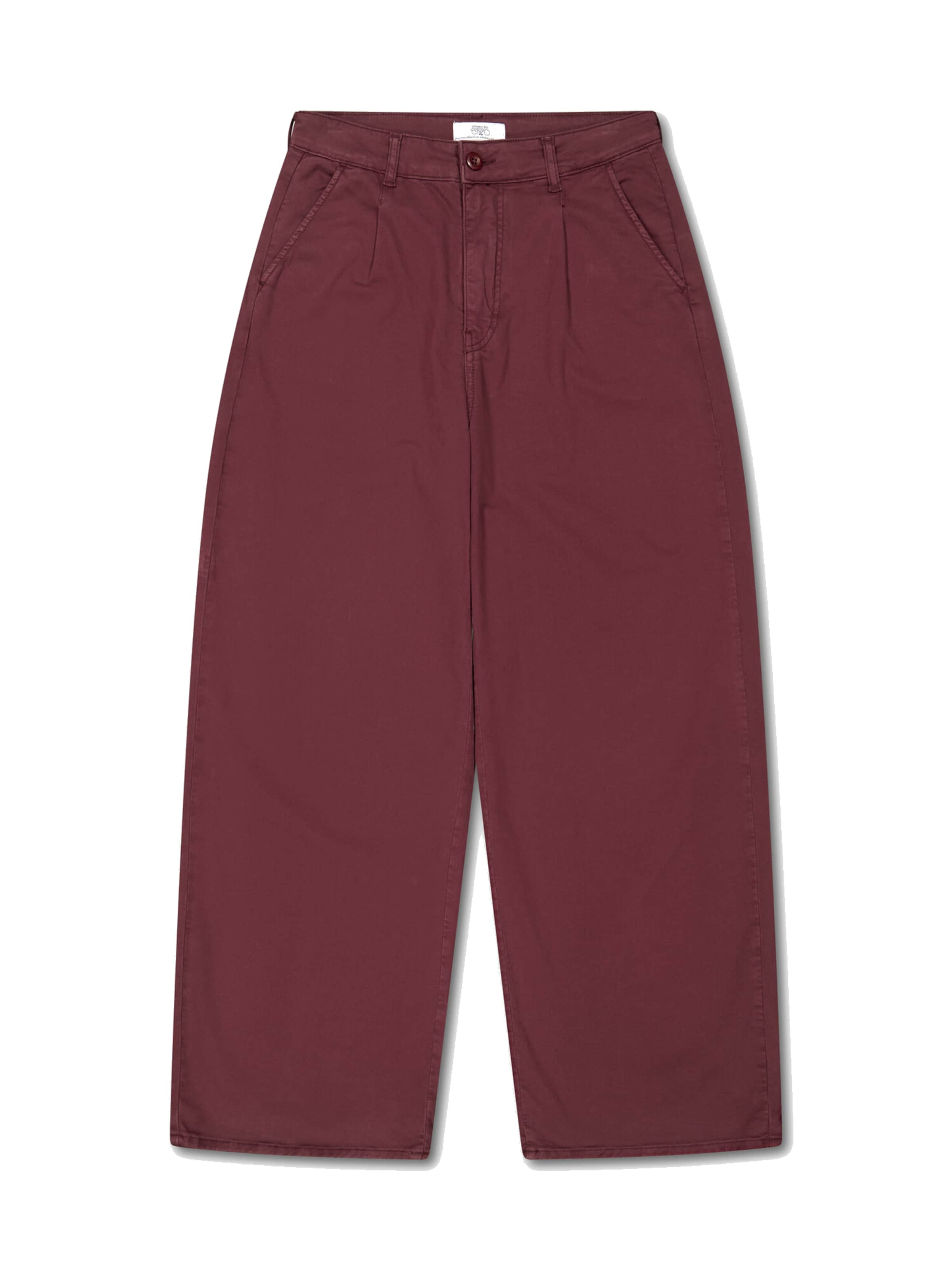 Barrel Pantalon chino Le Temps Des Cerises en rouge : devant