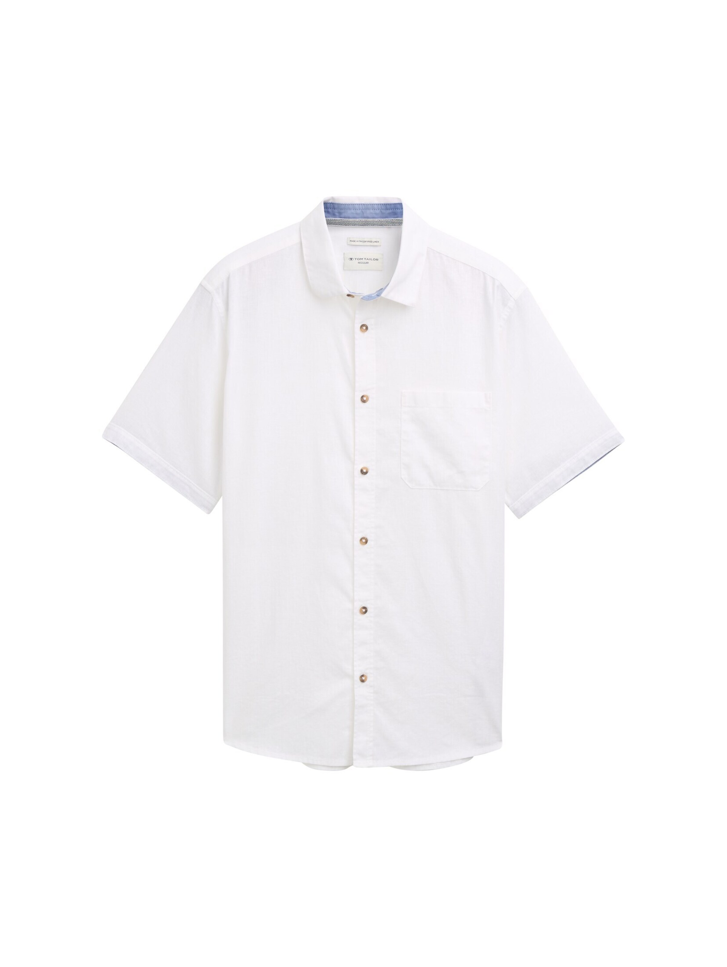 TOM TAILOR Košeľa - Biela: predná strana