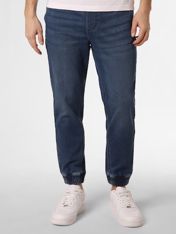 Effilé Jean 'Gordon' JACK & JONES en bleu : devant