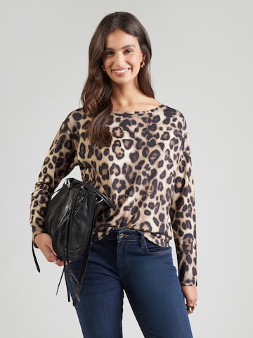 T-shirt monari en marron : devant